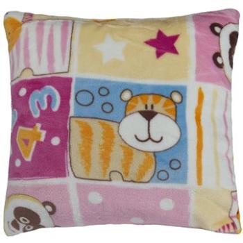 Bellatex Maznáčik – detský motív – 38 × 38 cm – ružový patchwork (6195)