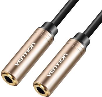 Audio kábel Vention 3.5mm (F) to 3.5mm Jack (F) Audio Extension Cable 0.3M Red Metal Type