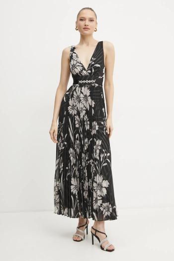 Šaty Marciano Guess NOUVEAU čierna farba, maxi, áčkový strih, 5RGT54 9603Z