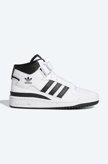 Kožené tenisky adidas Originals Forum Mid J FZ2083-white, biela farba,