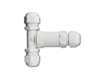 Spojka káblová "T" IP68 2x0,5-4mm2 čierna VT-869 (V-TAC)