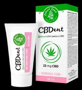 ZELENÁ ZEMĚ CBD Zubná pasta CBDent 50 ml