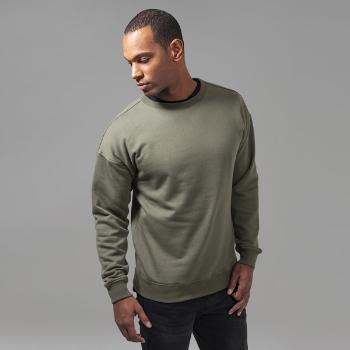 Pánska mikina Urban Classics Sweat Crewneck olive - XS