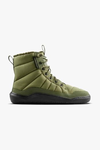 Členkové topánky Vivobarefoot GOBI HIBER dámske, zelená farba, na plochom podpätku, zateplené, 209438