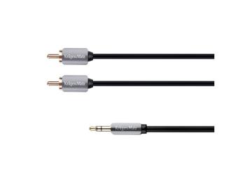 Kábel Jack 3.5mm stereo/2x Cinch 1,8m KRUGER & MATZ KM0310