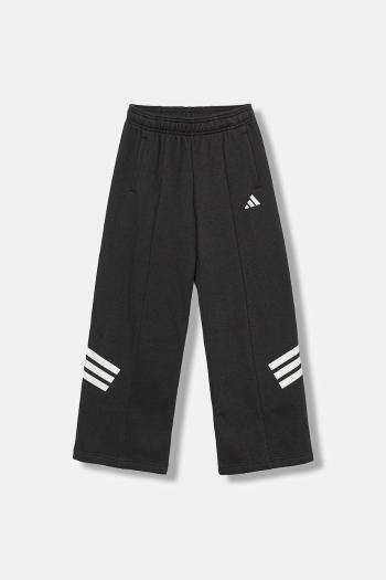 Detské tepláky adidas čierna farba, s potlačou, JW7544