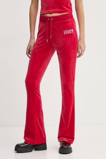 Tepláky Juicy Couture červená farba, s nášivkou, JCBBJ125862