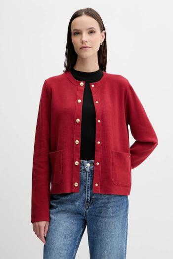 Obojstranný kardigan Tommy Hilfiger béžová farba, ľahký, WW0WW40846