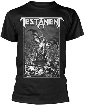 Testament Tričko Pitchfork Horns Unisex Black S