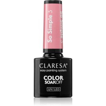 Claresa SoakOff UV/LED Color So Simple gélový lak na nechty odtieň SO SIMPLE 3 5 g