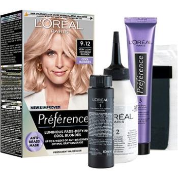 ĽORÉAL PARIS Préférence 9.12 Siberia Studená veľmi svetlá blond (3600523981069)