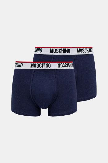 Boxerky Moschino Underwear 2-pak pánske, tmavomodrá farba, 241V1A13944300