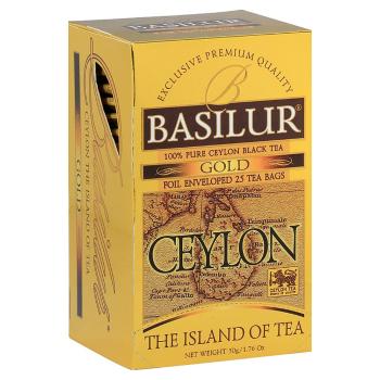 BASILUR Island of Tea Gold čierny čaj 25 sáčkov