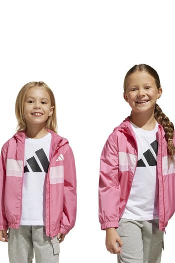 Detská bunda adidas ružová farba, JD0023