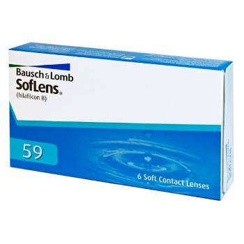 BAUSCH & LOMB SofLens 59 Mesačné kontaktné šošovky 6 kusov, Počet dioptrií: -7,5, Priemer: 14,2, Zakrivenie: 8,6, Počet ks: 6 ks