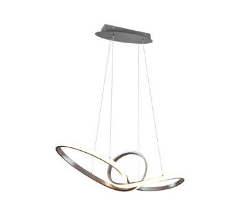 LED závesné osvetlenie Reality Sansa nikel R32751107