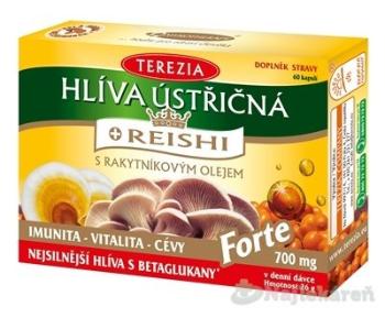 TEREZIA HLIVA USTRICOVITÁ + REISHI s rakytníkovým olejom Forte 60 ks