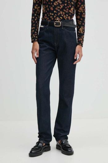 Rifle Calvin Klein Jeans dámske, tmavomodrá farba, J20J224004