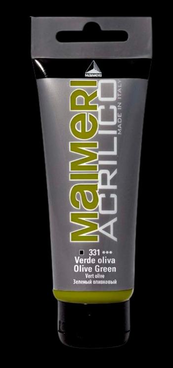 MAIMERI ACRILICO - Akrylové farby 331 - olive green, 0,2 L