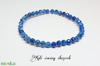 4 mm-es fazettált kianit ásvány karkötő