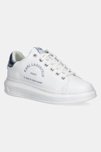 Kožené tenisky Karl Lagerfeld KAPRI biela farba, KL62539F
