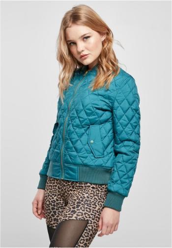 Urban Classics Ladies Diamond Quilt Nylon Jacket jasper - XS