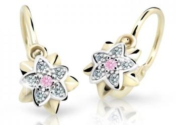 Cutie Jewellery Zlaté detské náušnice C2210-10-X-1 ružová