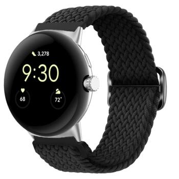 BRAIDED Nylonový remienok pre Google Pixel Watch / Pixel Watch 2 čierny