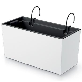 NABBI DUC400W plastový balkónový kvetináč 39,5 cm biela