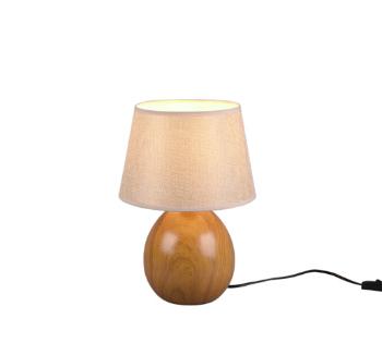 Stolová lampa Reality Luxor drevodekor R50631035