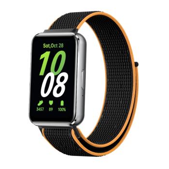 NYLON Remienok pre Samsung Galaxy Fit3 čierny-oranžový