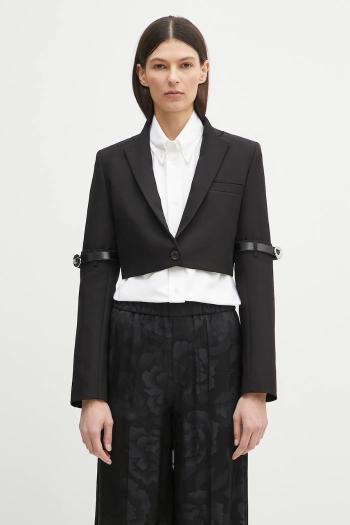 Sako Coperni Hybrid Cropped Tailored čierna farba, jednoradové, COPV74F3004