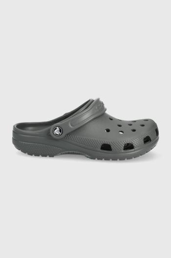 Šľapky Crocs šedá farba
