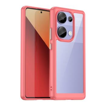 CRYSTAL Ochranný kryt pre Xiaomi Redmi Note 13 Pro červený