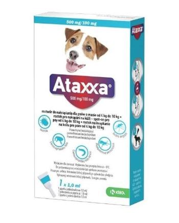 Ataxxa spot-on 1,0ml pipeta proti kliešťom a blchám pre psy od 4 do 10kg