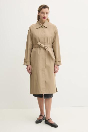 Kabát Sessun dámsky, béžová farba, prechodný, oversize, 25212002