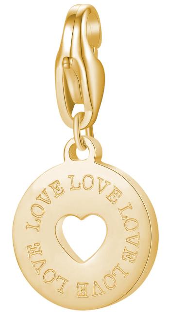 S'Agapõ Pozlátený prívesok Amore Happy SHA368