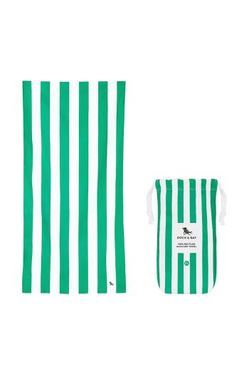 Rýchloschnúci plážový uterák Dock & Bay Cancun Green 200 x 90 cm zelená farba