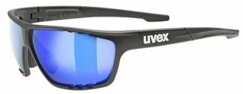 UVEX Sportstyle 706 CV Black Mat/Colorvision Mirror Blue Cyklistické okuliare