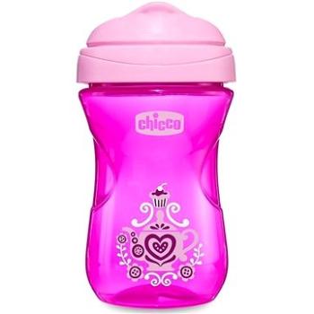 Chicco hrnček Easy s tvrdým náustkom 266 ml, ružový 12 mes.+ (06961.100P)