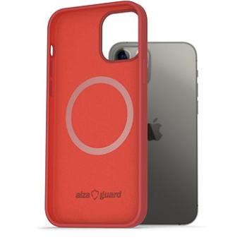 AlzaGuard Magnetic Silicon Case pre iPhone 12 / 12 Pro červené (AGD-PCMS002R)