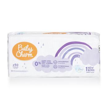 BABY CHARM Super Dry Flex Newborn veľ. 1 plienky 2-5 kg ​​50 ks