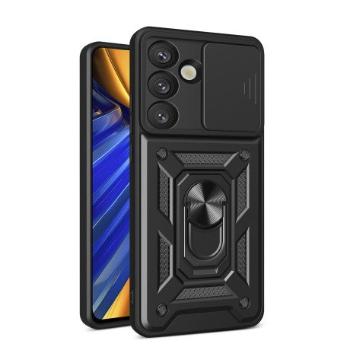 MG Hybrid Armor Camshield kryt na Samsung Galaxy S25, čierny
