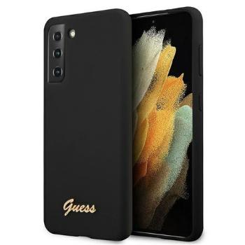 GUESS Silikónový obal Samsung Galaxy S21 Plus 5G čierny