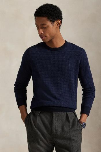 Vlnený sveter Polo Ralph Lauren šedá farba, ľahký, 710949280