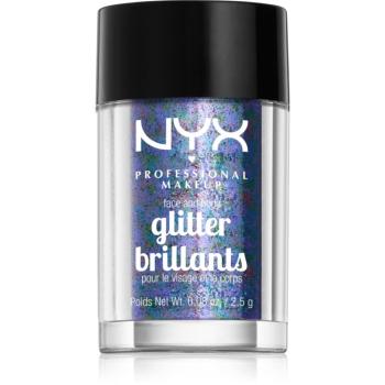 NYX Professional Makeup Face & Body Glitter Brillants Glitre na tvár i telo odtieň 11 Violet 2.5 g