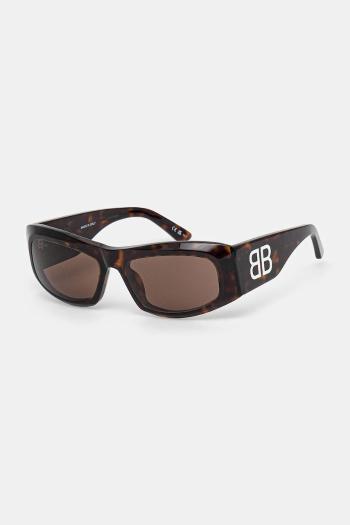 Slnečné okuliare Balenciaga dámske, oranžová farba, BB0395S