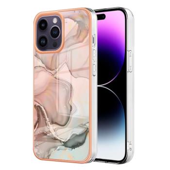 IMD MARBLE Ochranný kryt pre Apple iPhone 16 Pro Max ROSE GOLD