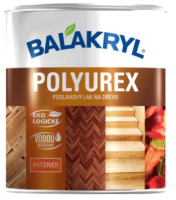 BALAKRYL POLYUREX - Vodou riediteľný podlahový lak 4 kg bezfarebný polomatný