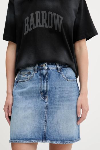 Rifľová sukňa Tommy Jeans mini, puzdrová, DW0DW20136